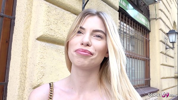 GERMAN SCOUT – ERSTER ANAL FICK FÜR SCHLANKE STUDENTIN MELINA BEI ECHTEN STRASSEN CASTING