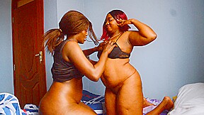 Curvy Real Black MILFS Munching On Pussy When Husbands Are At Work